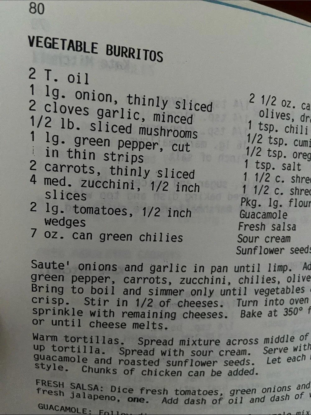 Vintage 1980s 80s spiral Cookbook Arizona American Mexican Ethnic McCormick Ranc